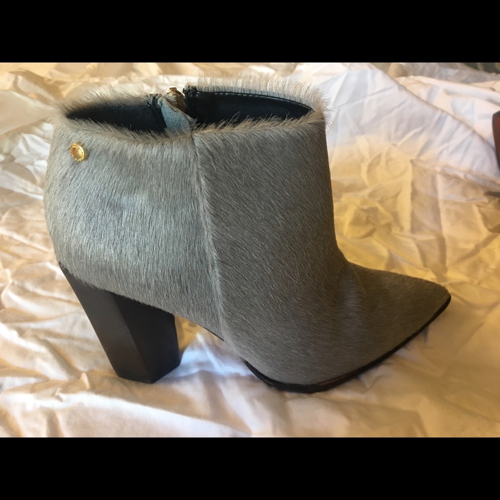 Carrano Calf Hair Zip-Up Bootie size 6